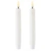 LED Taper Candle Nordic White 2-pack, 2,3x15,5 Cm 1 LED Taper Candle Nordic White 2-pack, 2,3x15,5 Cm -Gubi Furni Sales uyuni led taper candle nordic white 2 pack 5