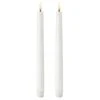 LED Taper Candle Nordic White 2,3x25,5 Cm, 2-pack 2 LED Taper Candle Nordic White 2,3x25,5 Cm, 2-pack -Gubi Furni Sales uyuni led taper candle nordic white 23x25 cm 2 pack 0