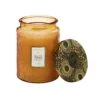 Voluspa Large Embossed Glass Jar Candle, Baltic Amber -Gubi Furni Sales voluspa large embossed glass jar candle baltic amber 0