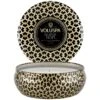 Voluspa Maison 3-Wick Tin Scented Candle, Suede Noir