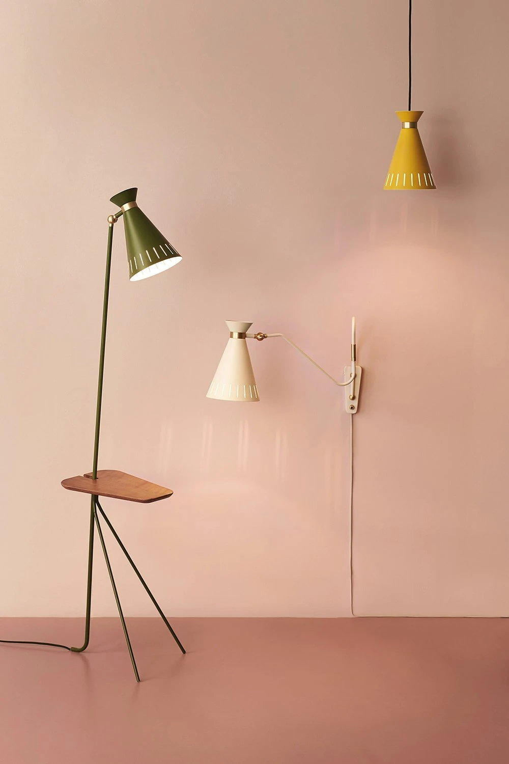 Warm Nordic Cone Floor Lamp With Table, Warm White 5 Warm Nordic Cone Floor Lamp With Table, Warm White - Image 3
