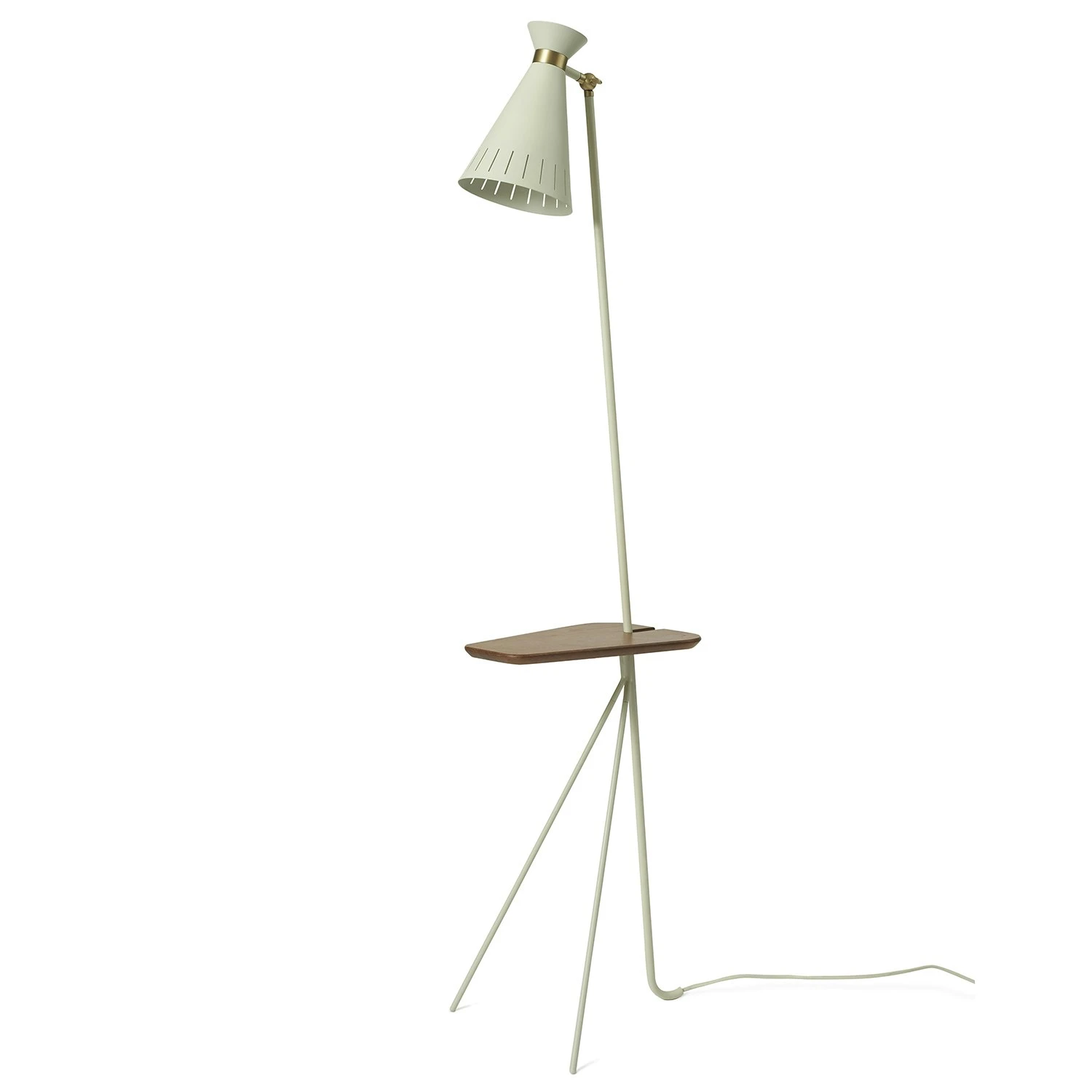 Warm Nordic Cone Floor Lamp With Table, Warm White 3 Warm Nordic Cone Floor Lamp With Table, Warm White