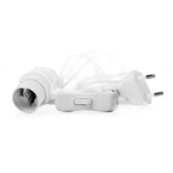 Watt & Veke Cable With Switch 5 M, White