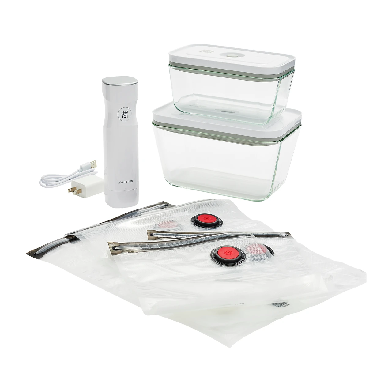 Zwilling Fresh & Save Starter Kit With Vacuum Pump / Bags / Containers In Glass, 7 Pieces 5 Zwilling Fresh & Save Starter Kit With Vacuum Pump / Bags / Containers In Glass, 7 Pieces - Image 3
